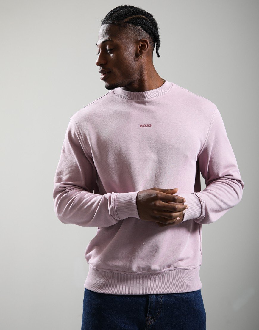 BOSS WeSmall Crew Sweat Light Pastel Purple