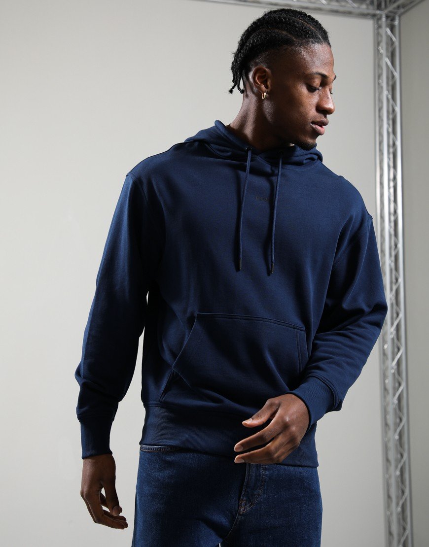 BOSS WeSmall Hoodie Open Blue