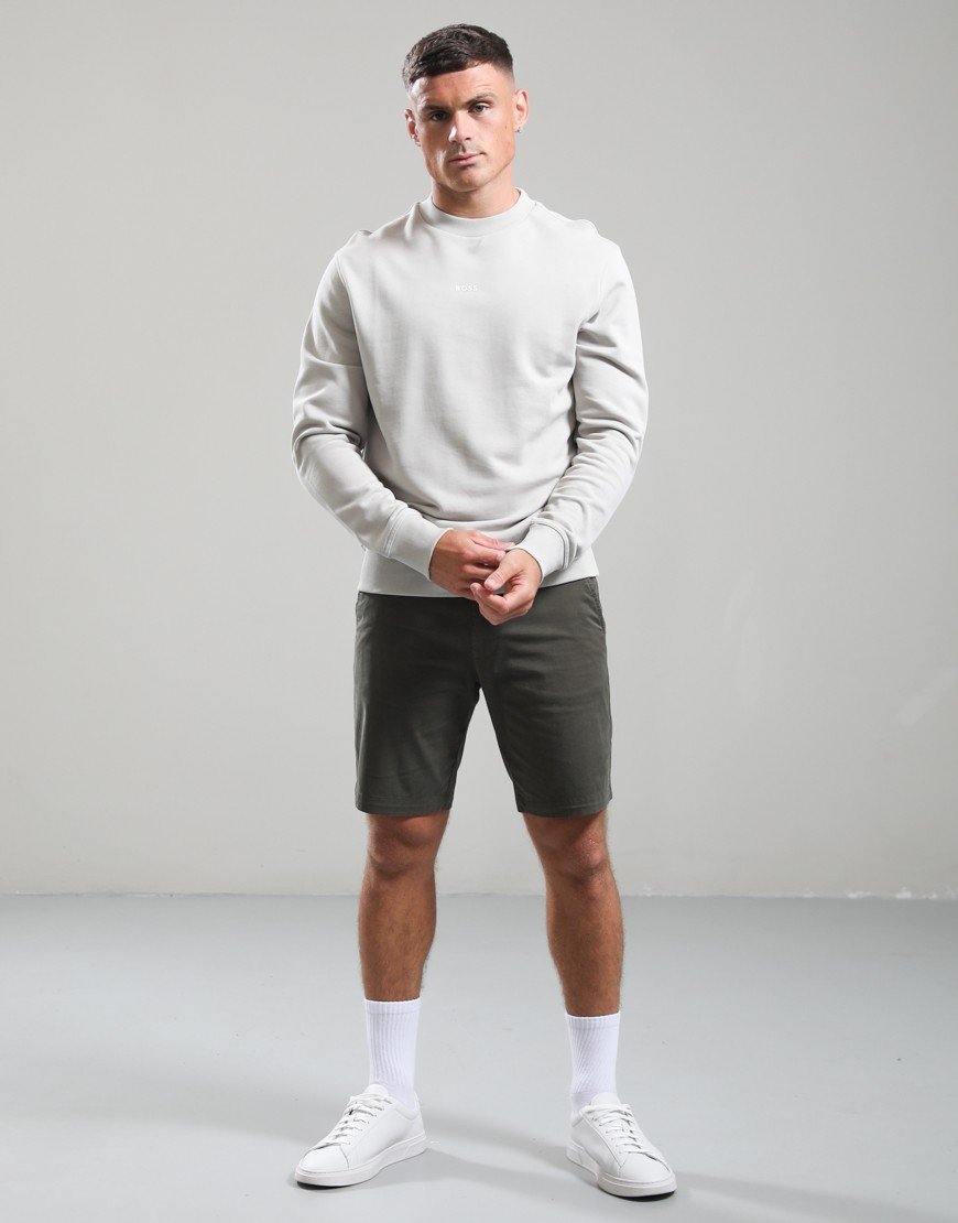 BOSS WeSmall Crew Sweat Open Grey