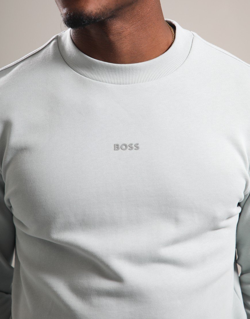 BOSS WeSmall Crew Sweat Silver