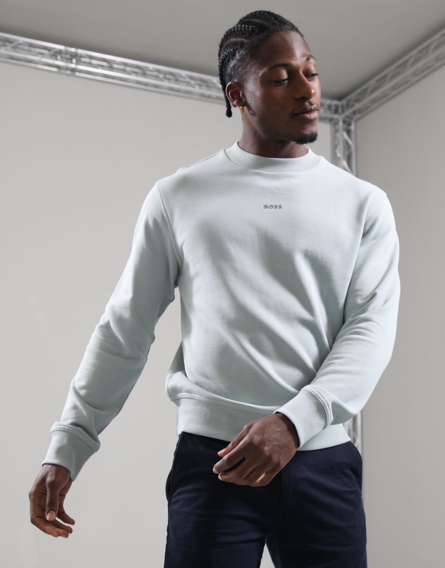 BOSS WeSmall Crew Sweat Silver