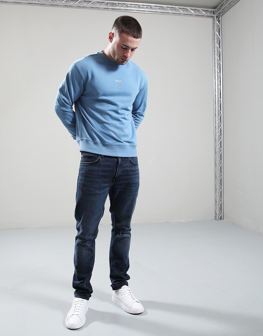 BOSS WeSmall Crew Sweat Open Blue 462 BOSS WeSmall Crew Sweat Open Blue 462