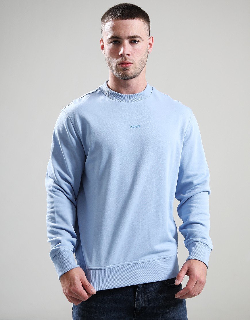 BOSS WeSmall Crew Sweat Open Blue 470