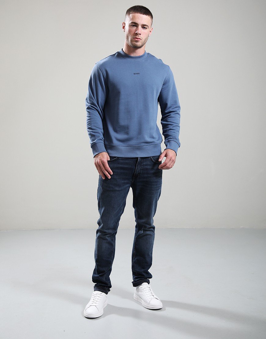 BOSS WeSmall Crew Sweat Open Blue BOSS WeSmall Crew Sweat Open Blue