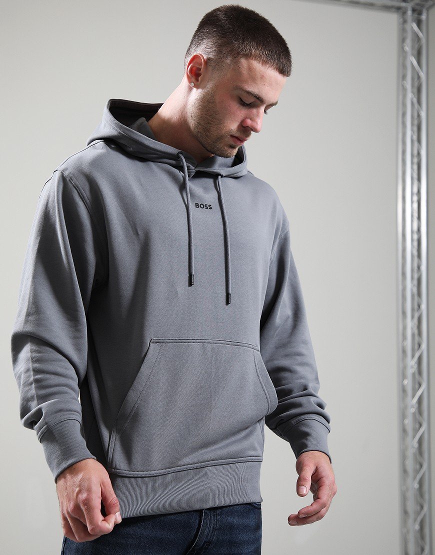 BOSS WeSmall Hoodie Open Grey