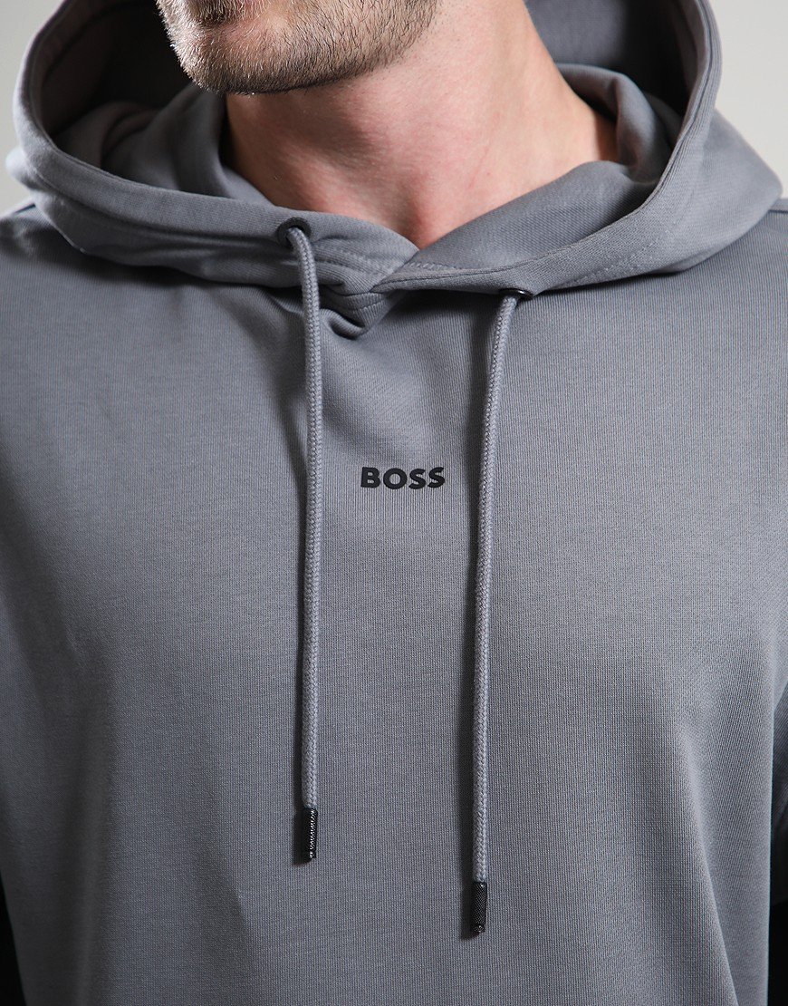 BOSS WeSmall Hoodie Open Grey BOSS WeSmall Hoodie Open Grey