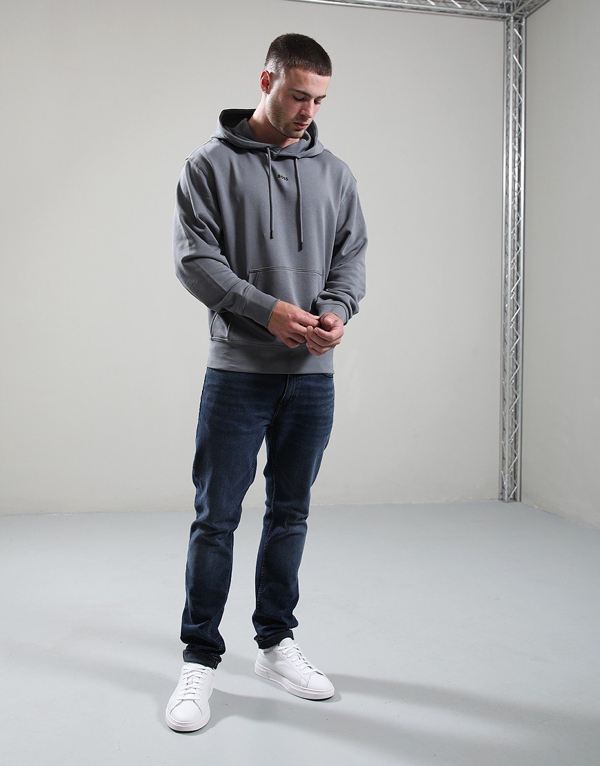 BOSS WeSmall Hoodie Open Grey BOSS WeSmall Hoodie Open Grey