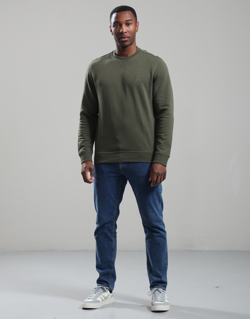 BOSS Westart Crew Sweat Bright Green