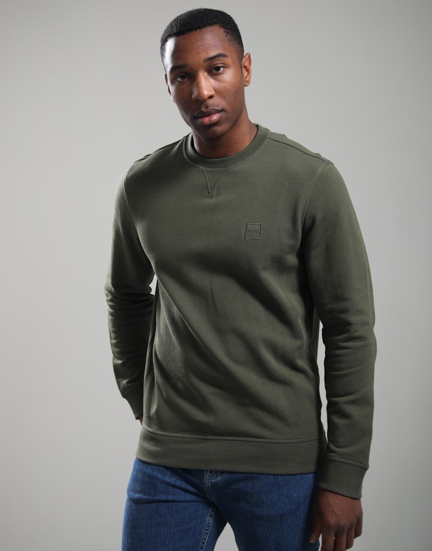 BOSS Westart Crew Sweat Bright Green