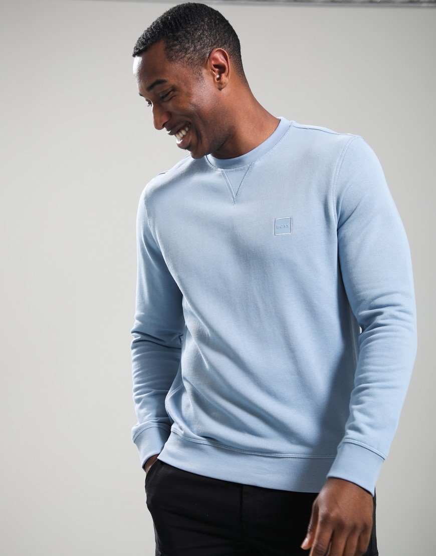 BOSS Westart Crew Sweat Light Pastel Blue