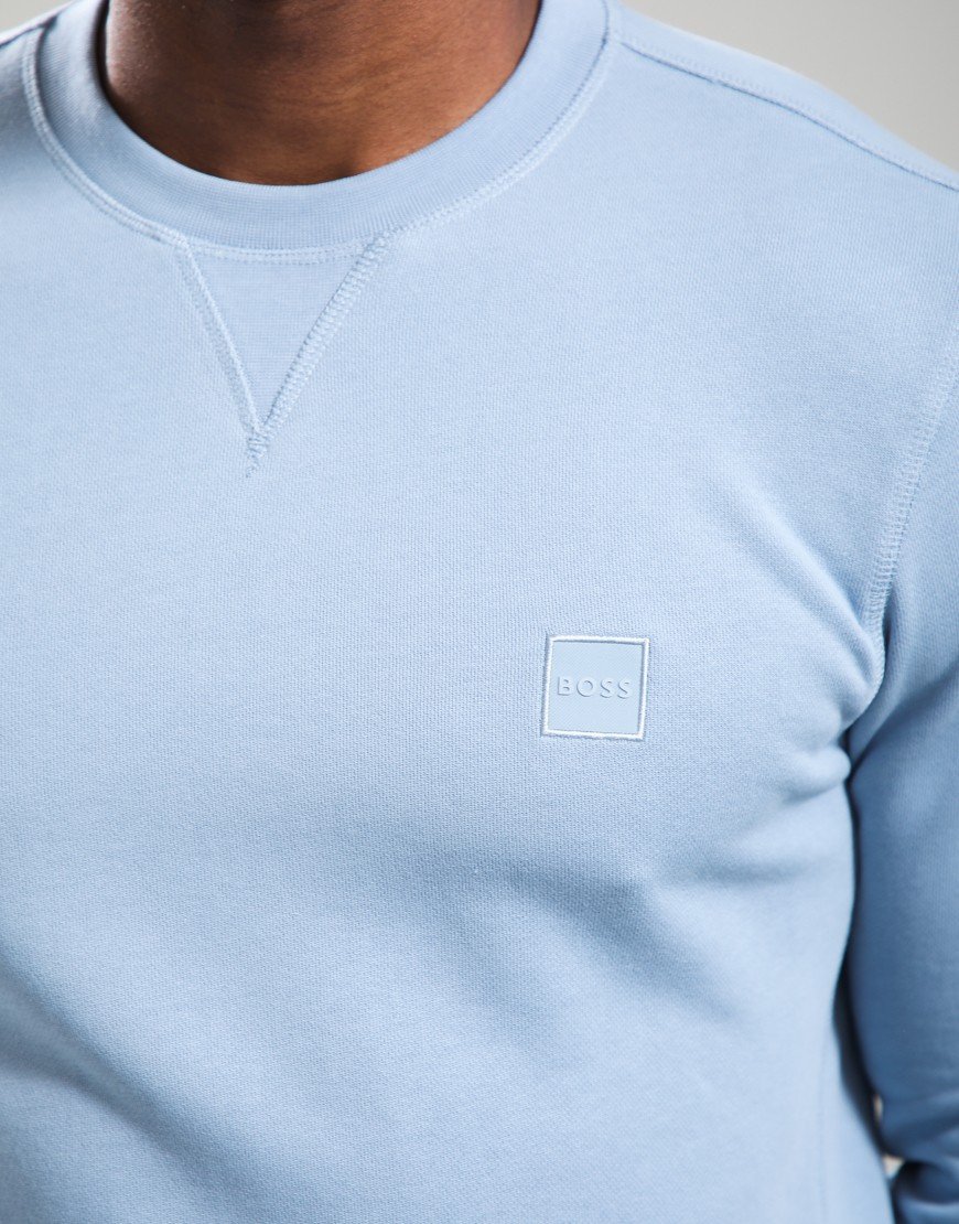 BOSS Westart Crew Sweat Light Pastel Blue