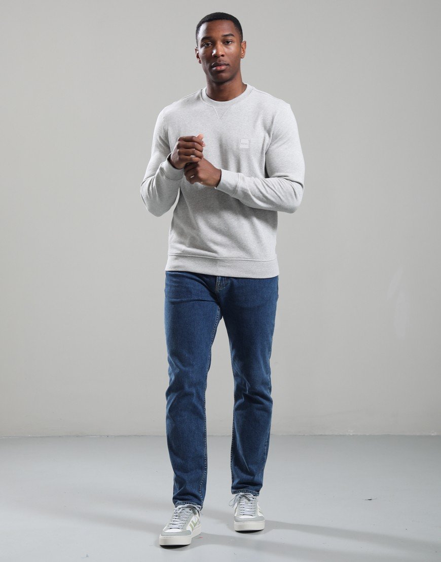 BOSS Westart Crew Sweat Open Grey