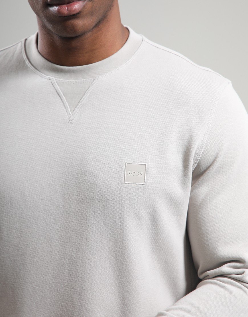 BOSS Westart Crew Sweat Open Grey