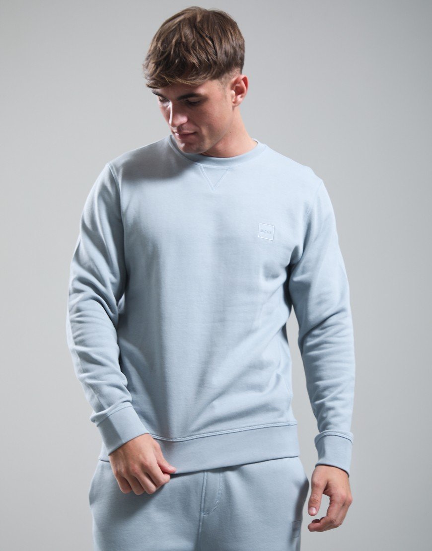 BOSS Westart Crew Sweat Open Grey