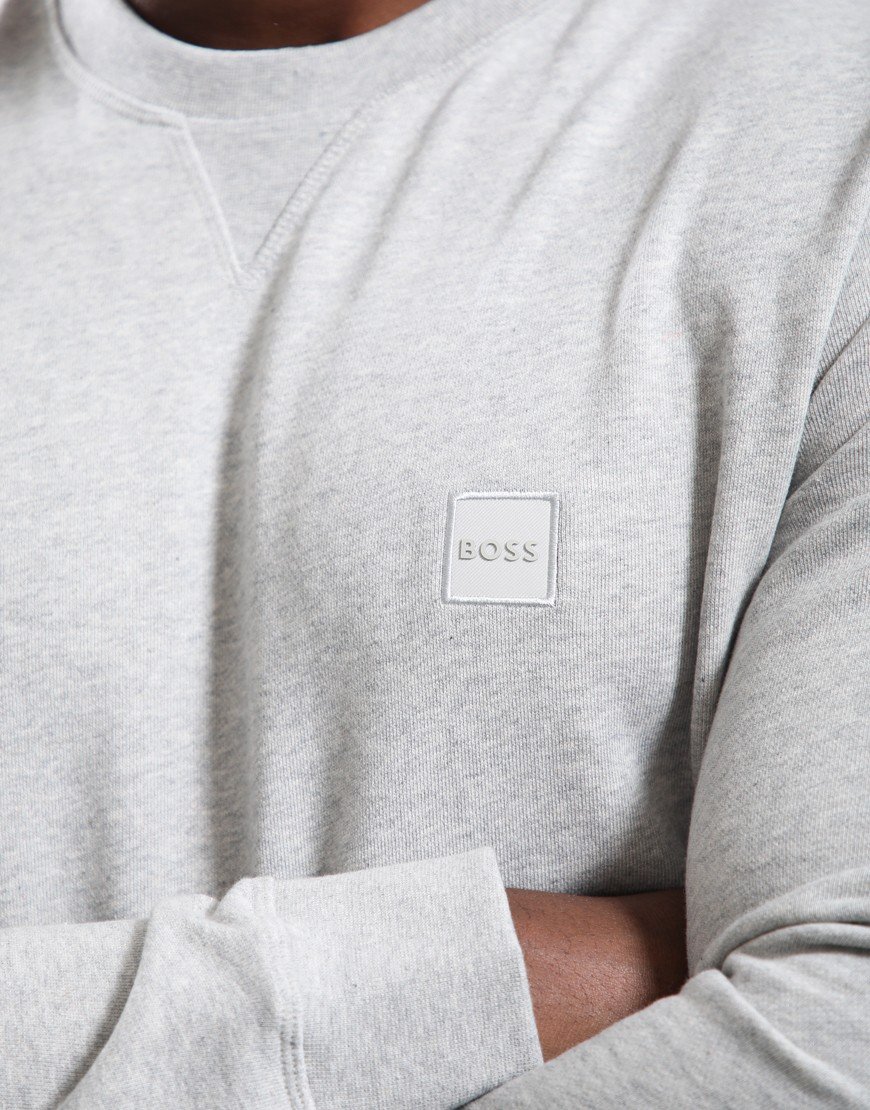 BOSS Westart Crew Sweat Open Grey