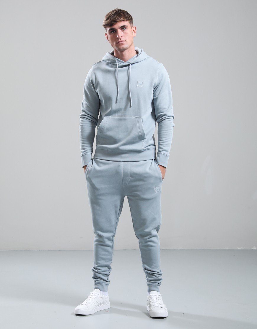 BOSS Wetalk Hoodie Open Grey