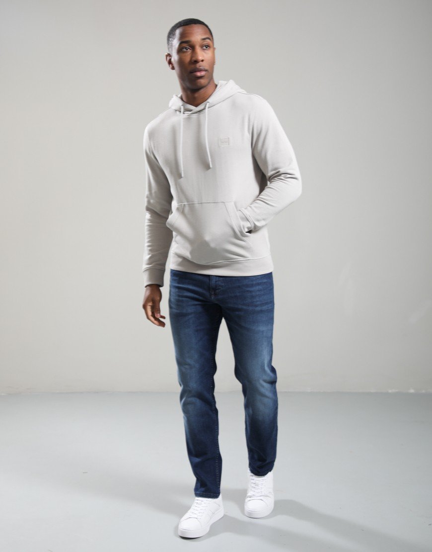 BOSS Wetalk Hoodie Open Grey