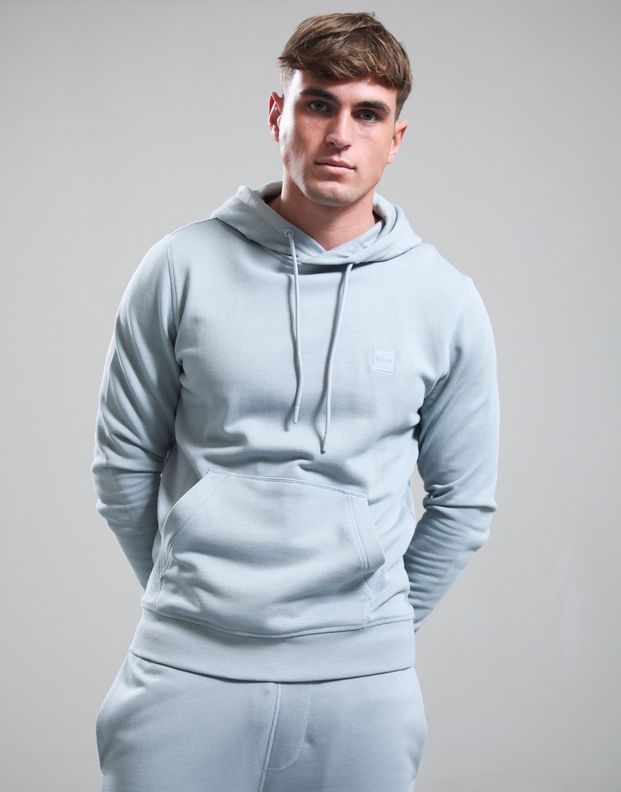 BOSS Wetalk Hoodie Open Grey
