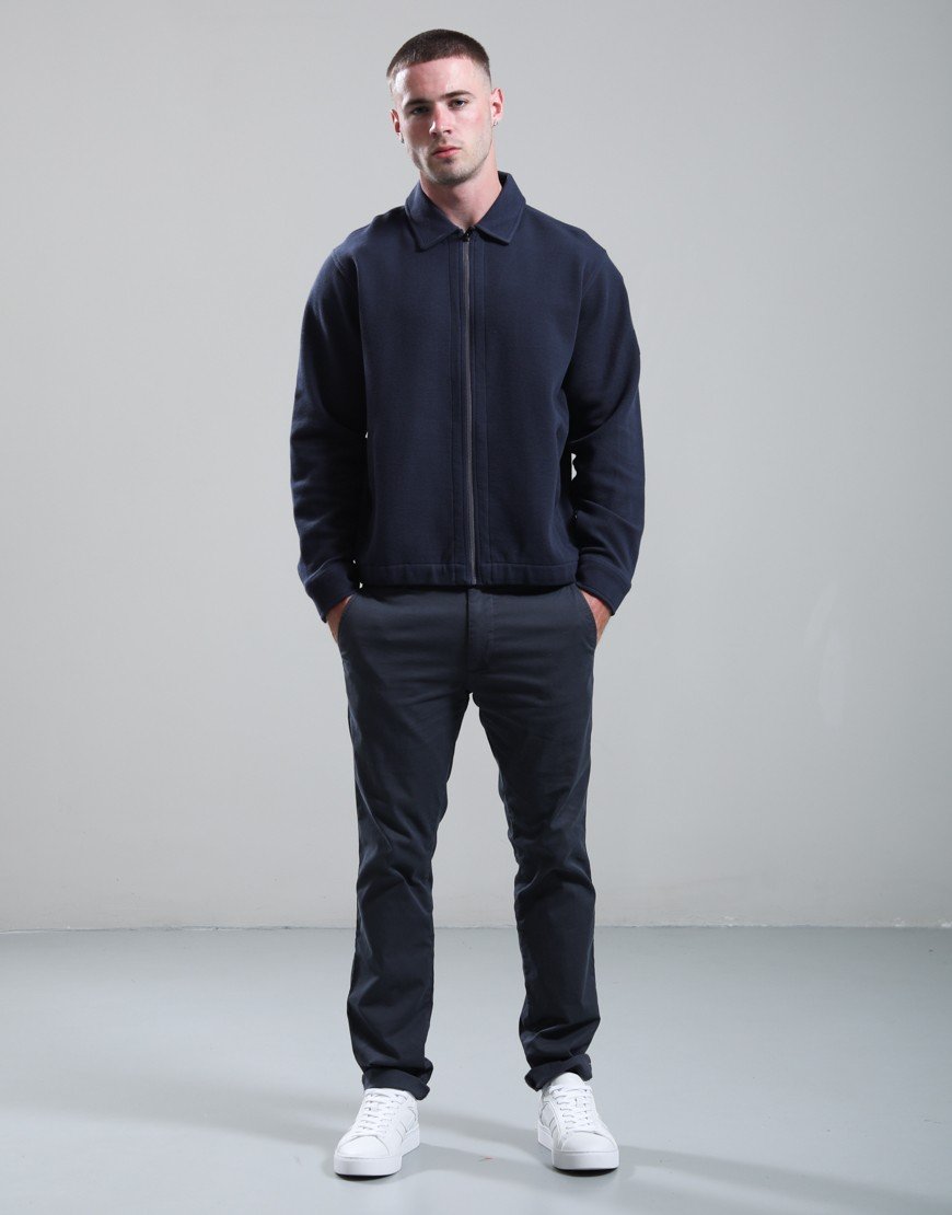 BOSS Ze_Bend Full Zip Sweatshirt Dark Blue