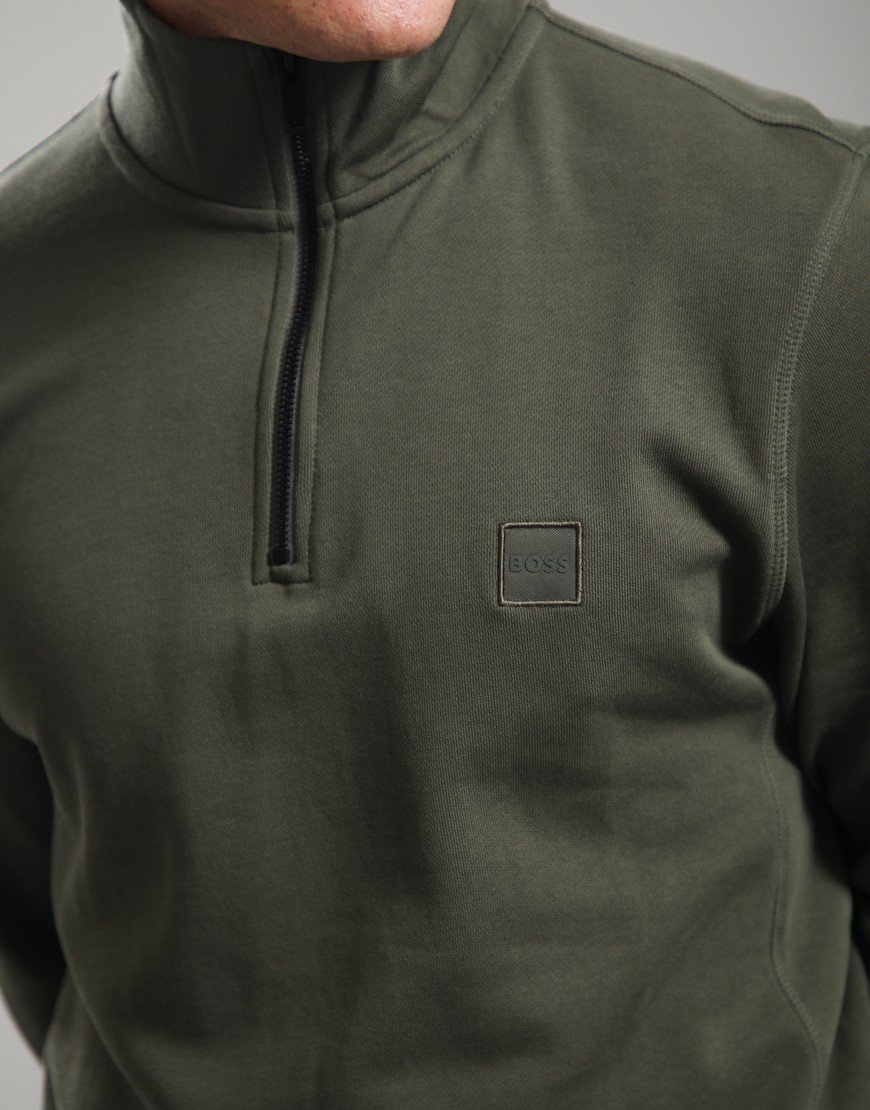 BOSS Zetrust Half Zip Sweat Bright Green