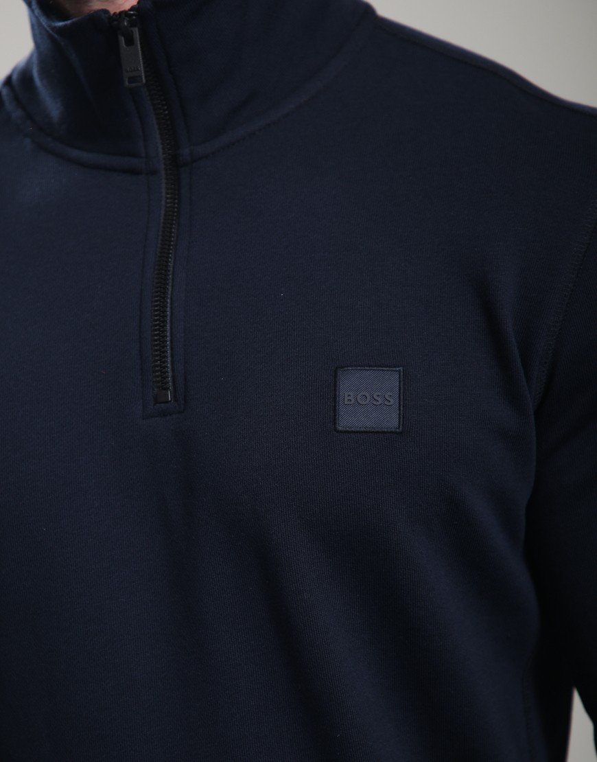 BOSS Zetrust Half Zip Sweat Dark Blue