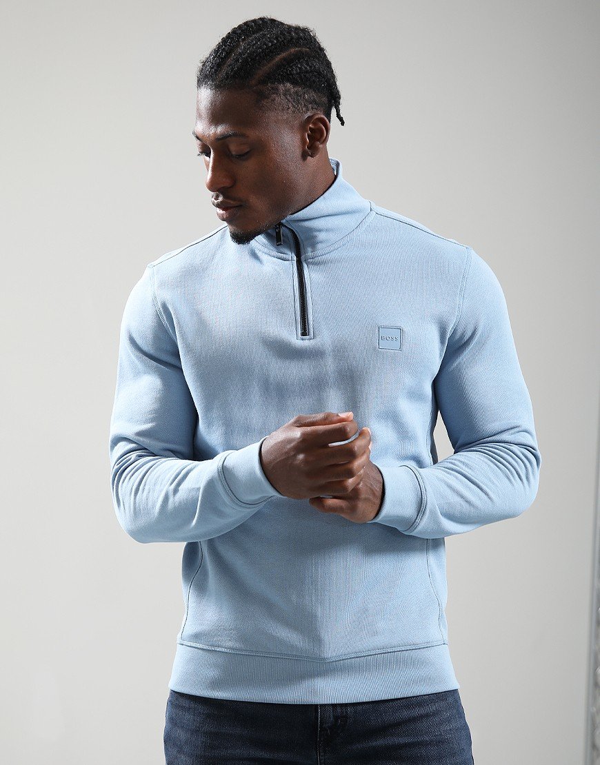 BOSS Zetrust Half Zip Sweat Light/Pastel Blue