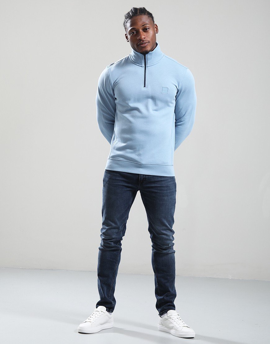 BOSS Zetrust Half Zip Sweat Light/Pastel Blue