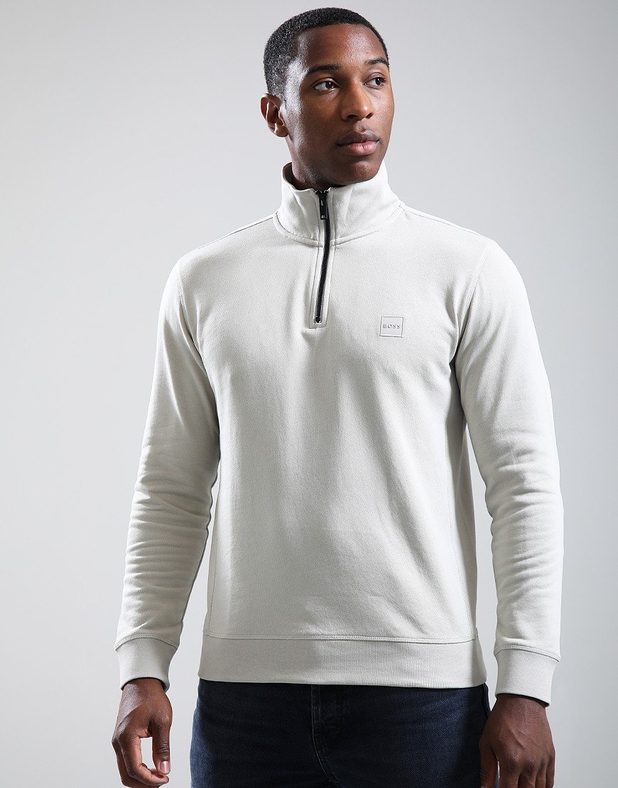 BOSS Zetrust Half Zip Sweat Light Beige