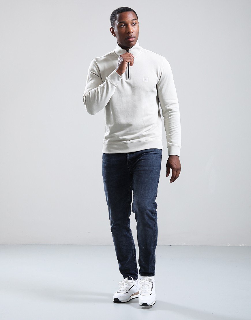 BOSS Zetrust Half Zip Sweat Light Beige