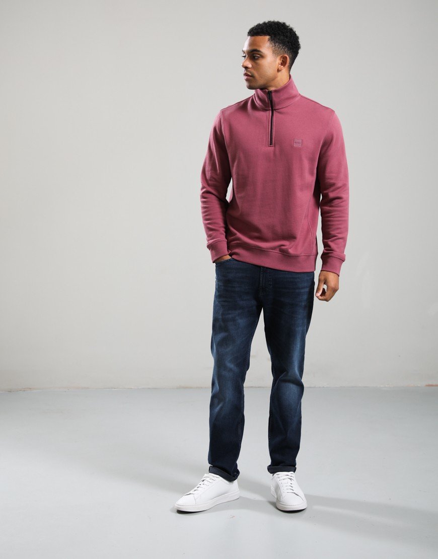 BOSS Zetrust Half Zip Sweat Medium Red 618