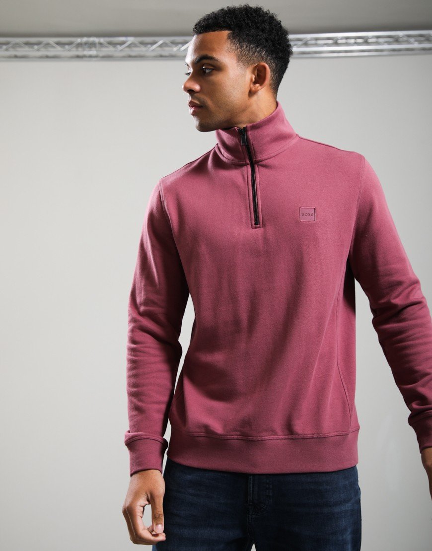 BOSS Zetrust Half Zip Sweat Medium Red 618