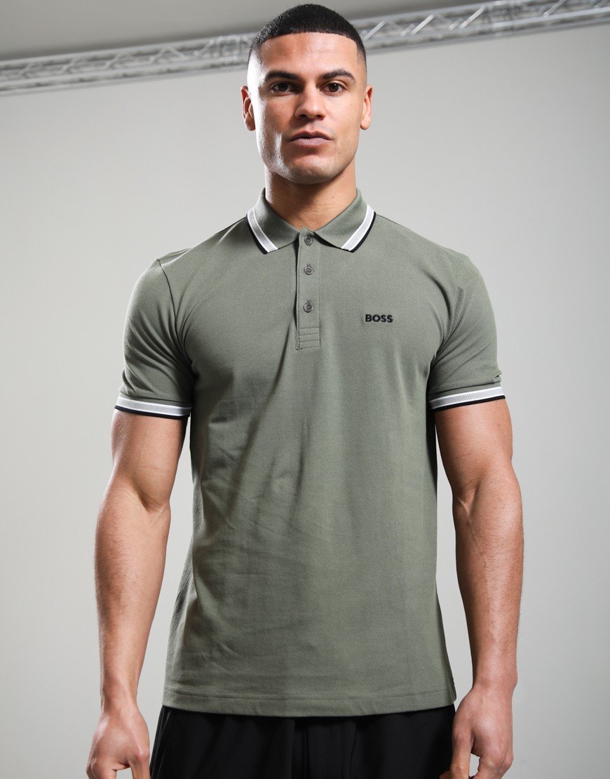 BOSS Paddy Polo Shirt Dark Beige