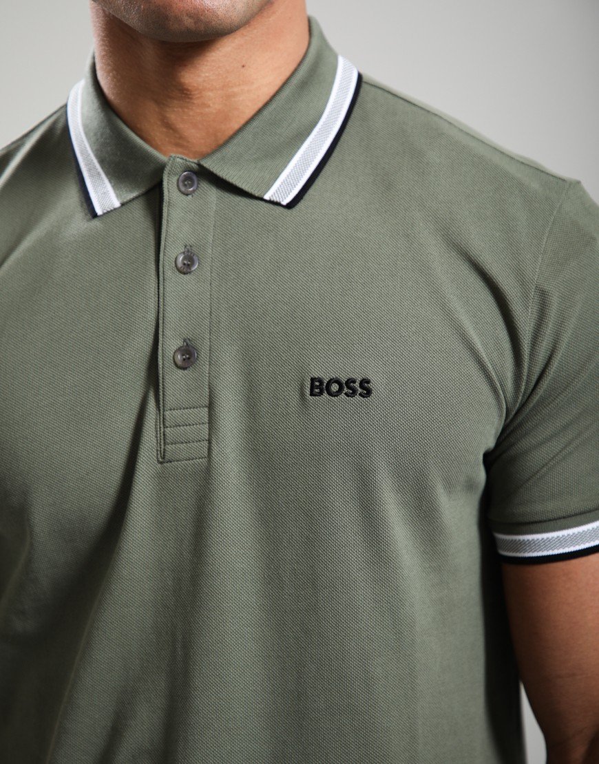 BOSS Paddy Polo Shirt Dark Beige