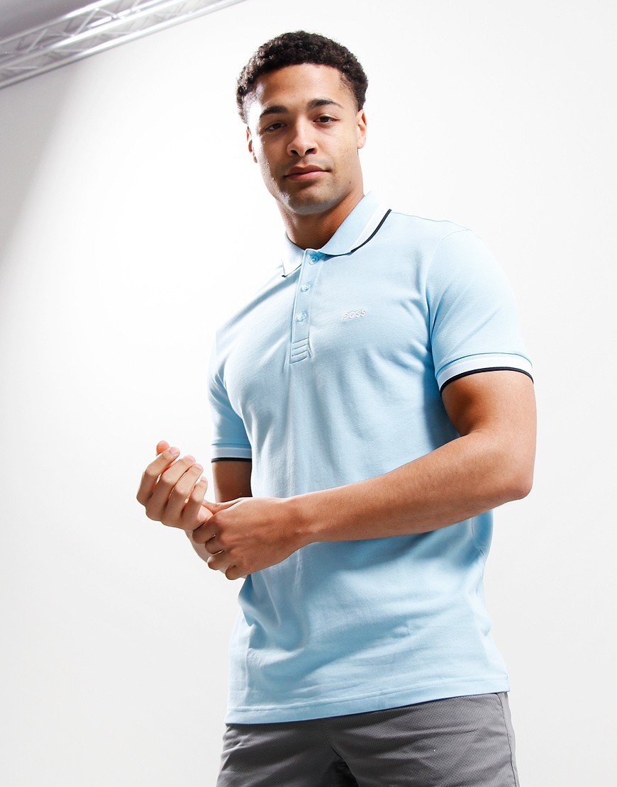 BOSS Paddy Polo Shirt Light Pastel Blue