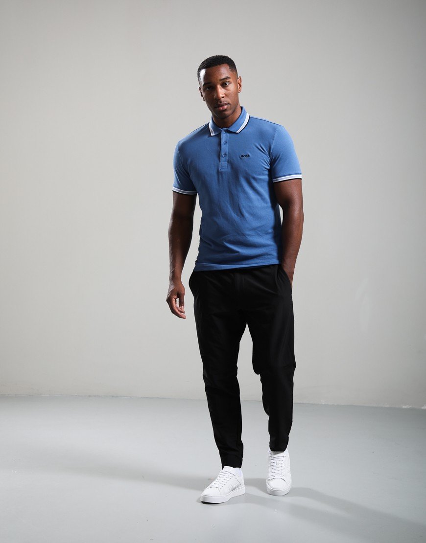 BOSS Paddy Polo Shirt Medium Blue