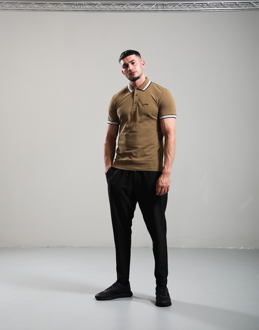 BOSS Paddy Polo Shirt Medium Brown 219