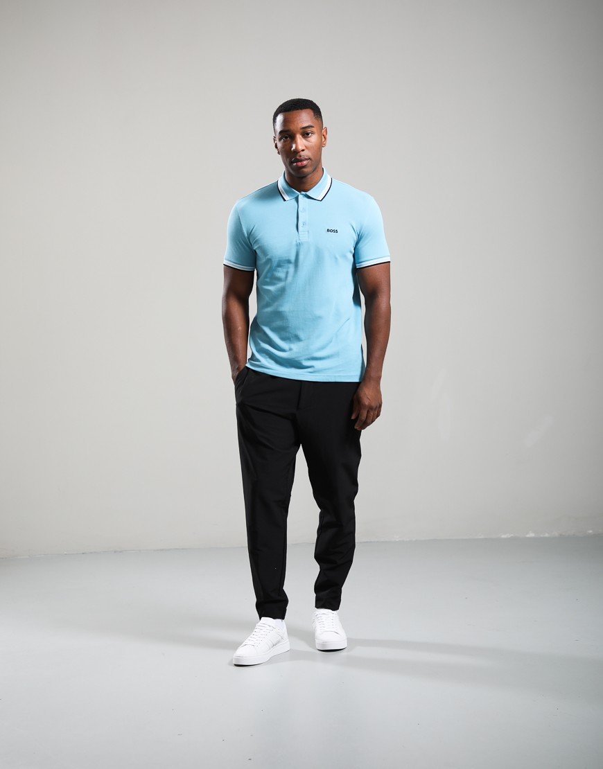BOSS Paddy Polo Shirt Open Blue 486