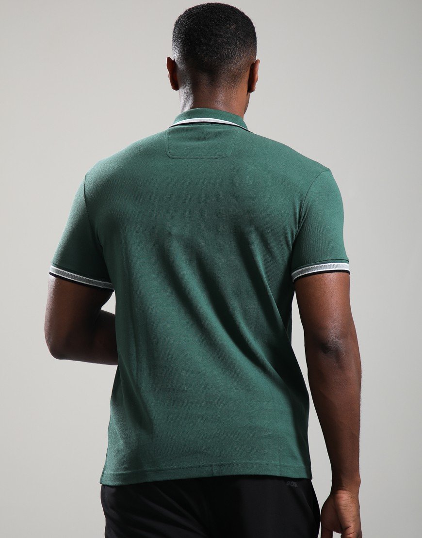 BOSS Paddy Polo Shirt Open Green