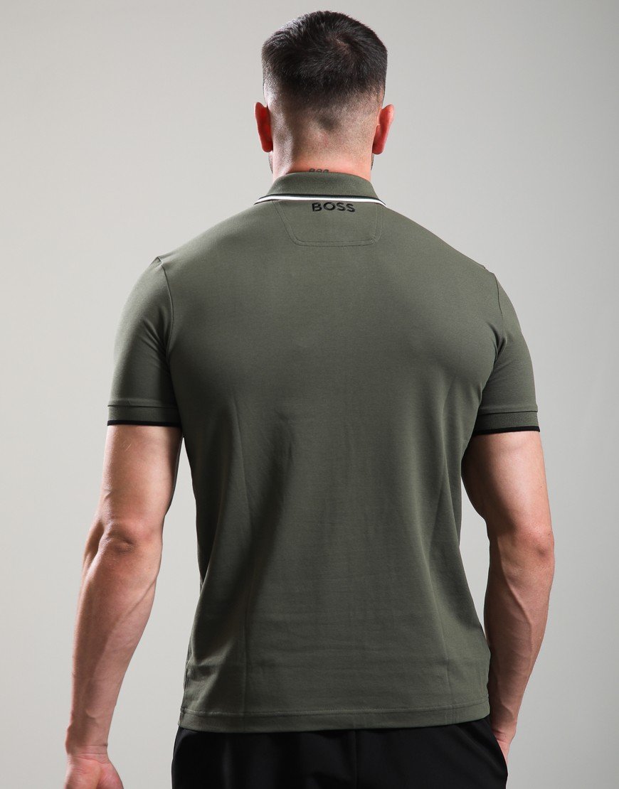 BOSS Paddy Pro Polo Shirt Open Green 398