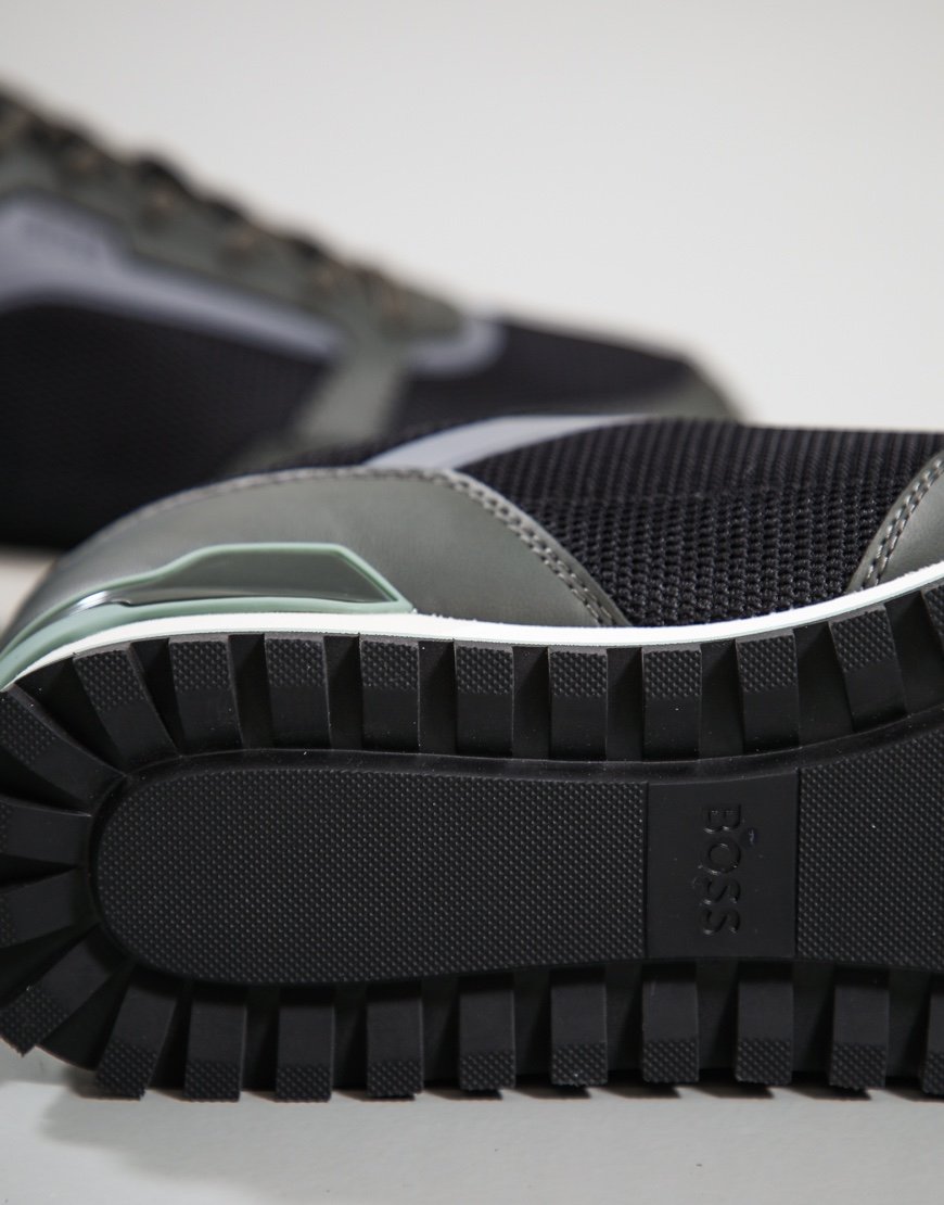 BOSS Parkour-L Runn METHN Trainers Open Green