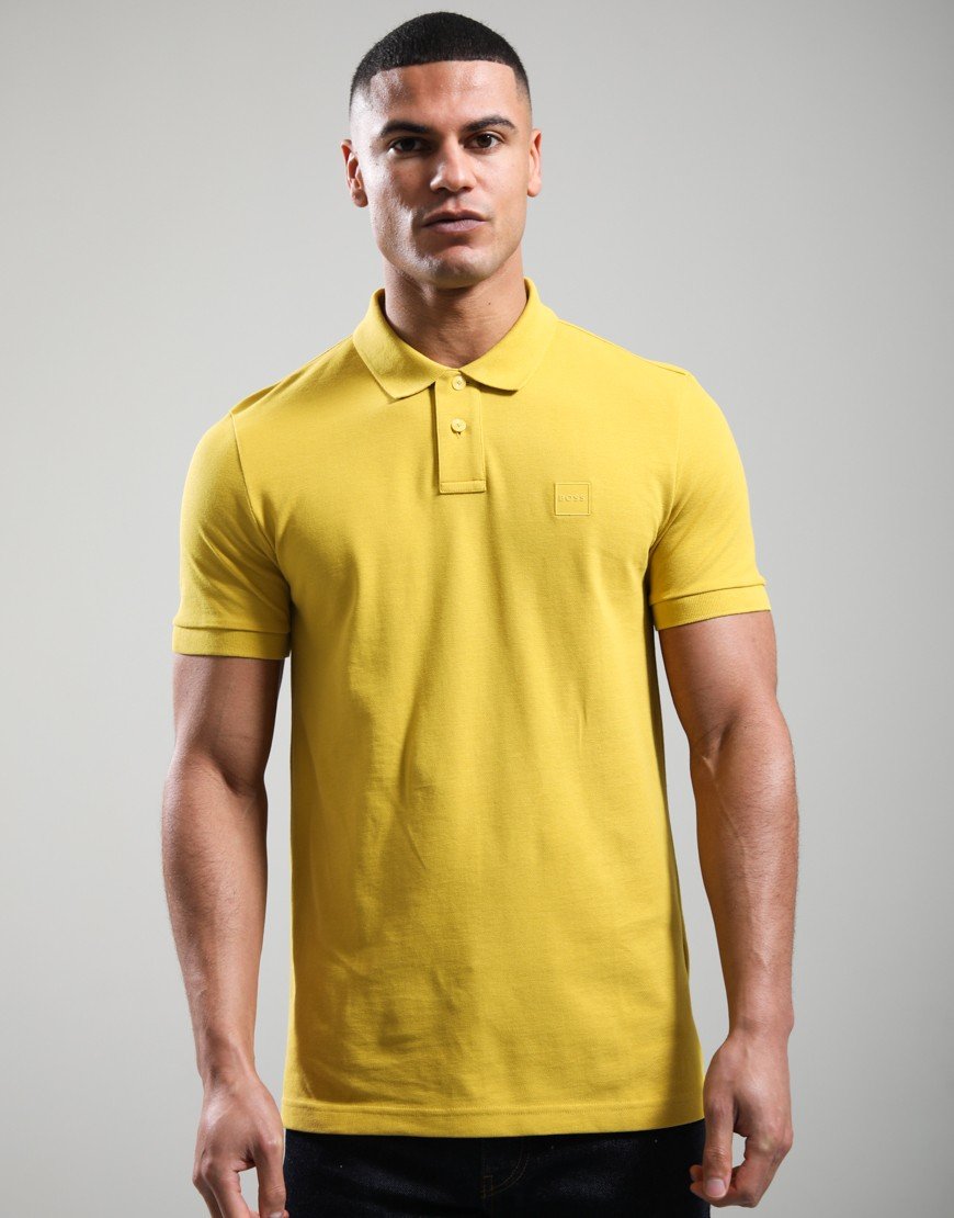 BOSS Passenger Polo Shirt Medium Yellow