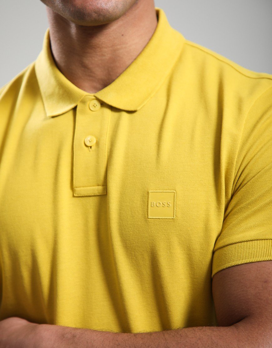 BOSS Passenger Polo Shirt Medium Yellow