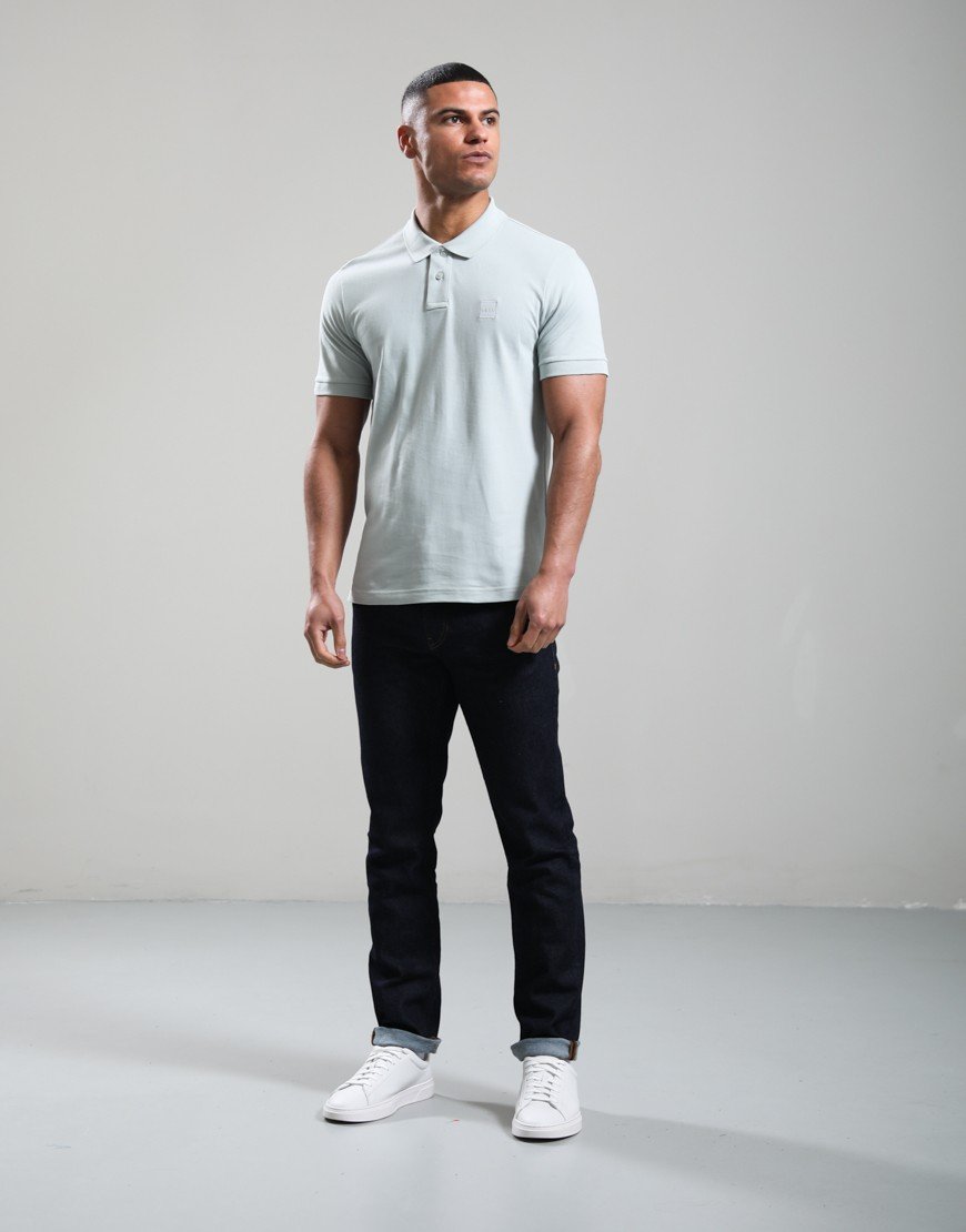 BOSS Passenger Polo Shirt Silver