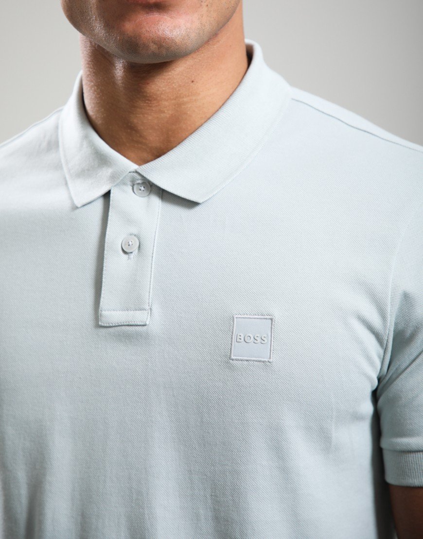 BOSS Passenger Polo Shirt Silver