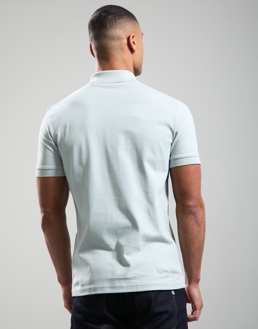 BOSS Passerzip Polo Shirt Silver