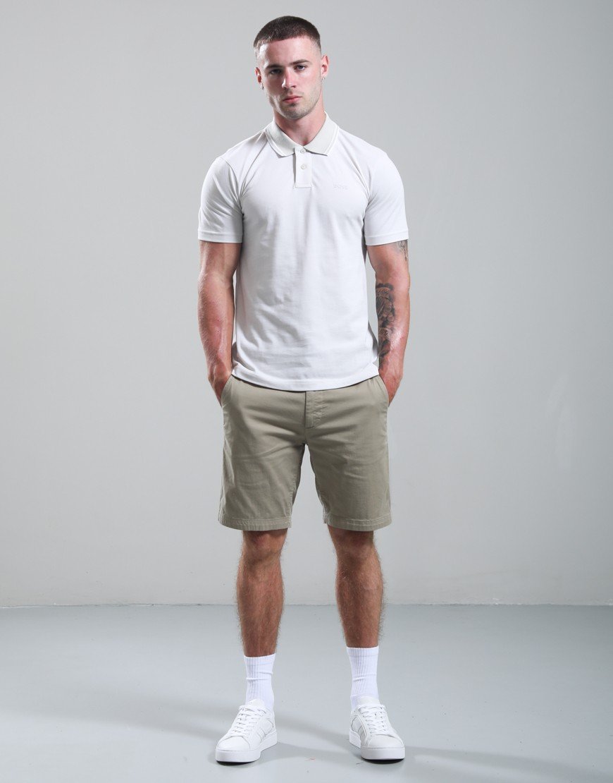 BOSS Peoxford New Polo Shirt Open Grey