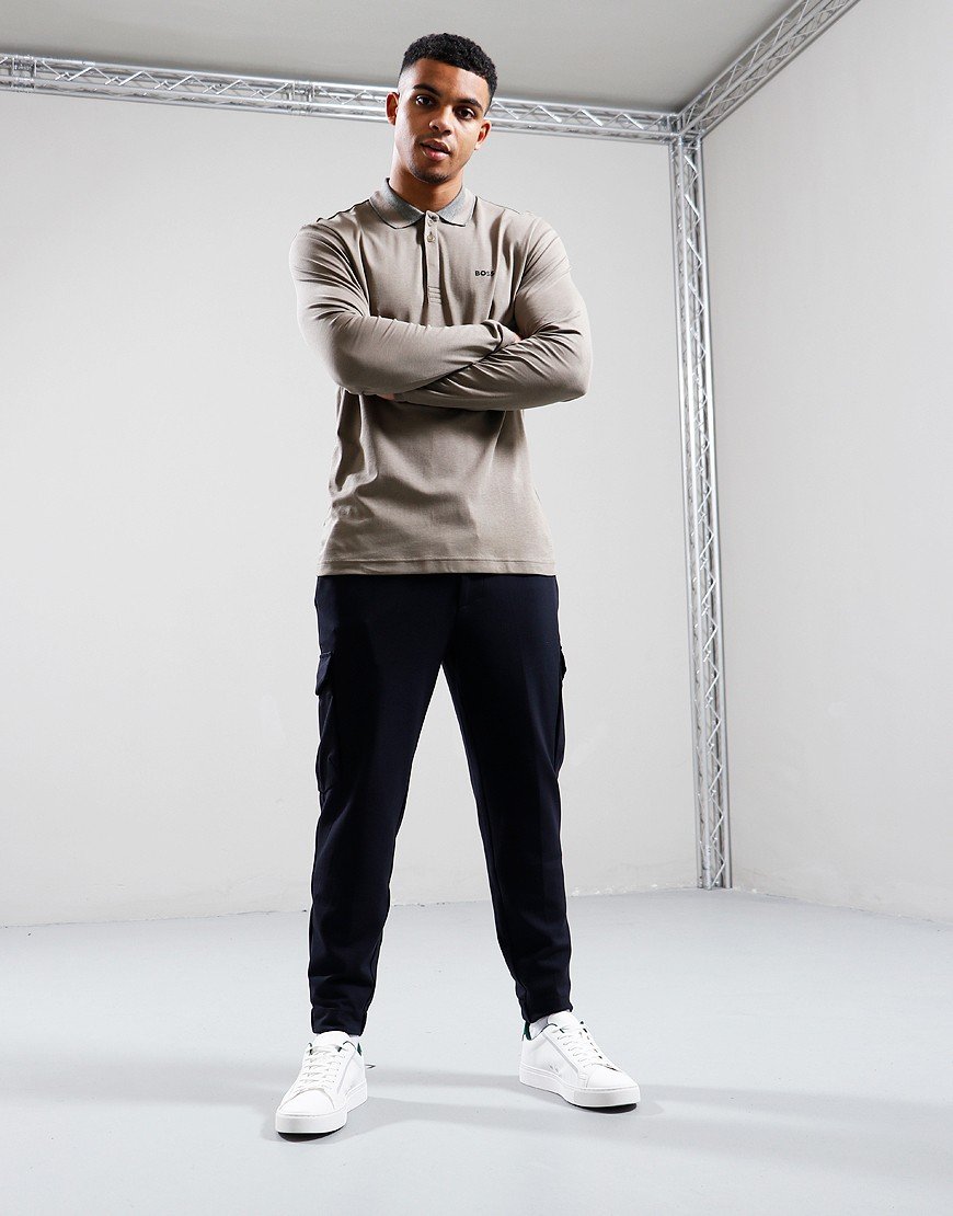 BOSS Pilsy 2 Long Sleeve Polo Shirt Light/Pastel Green