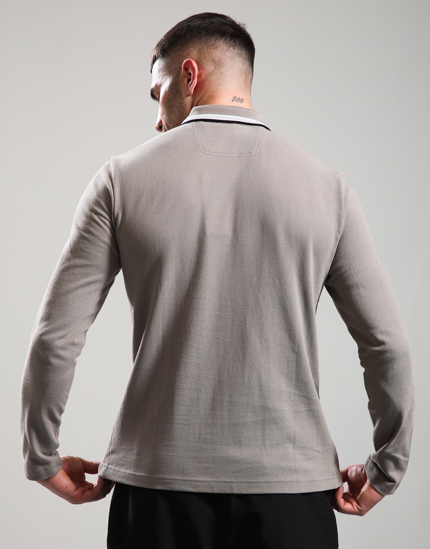 BOSS Plisy Long Sleeve Polo Shirt Light/Pastel Green 336