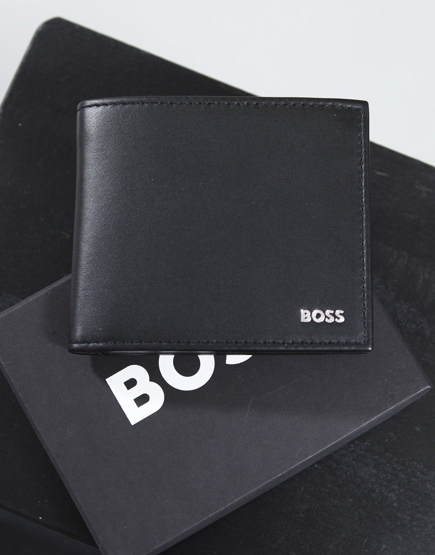 BOSS Randy 4 CC Coin Wallet Black