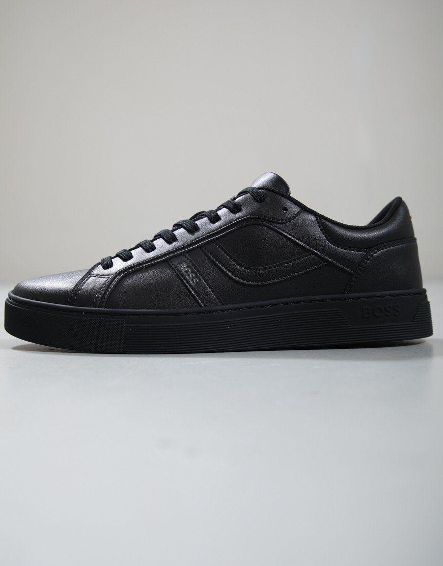 BOSS Rhys Tenn PU Trainers Black